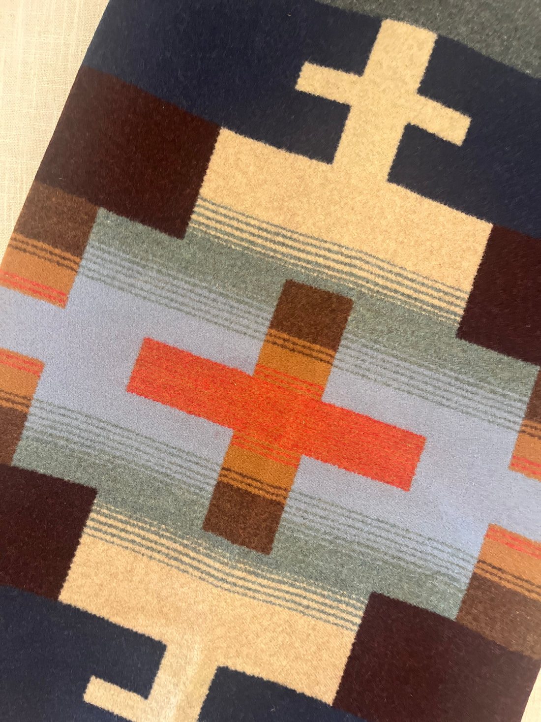 Close up of Pendleton's Shiprock pattern