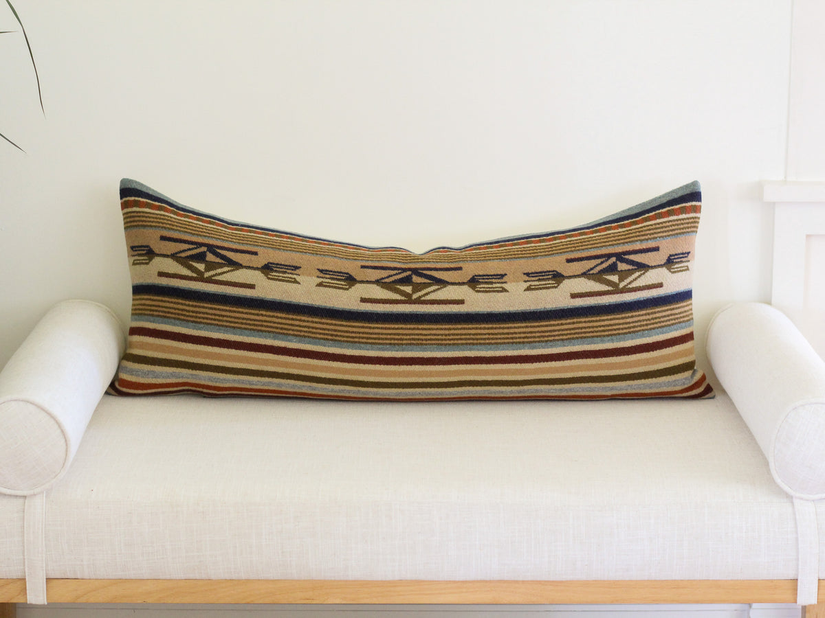 Chimayo Harvest Tan Pillow Cover - 14"x36"